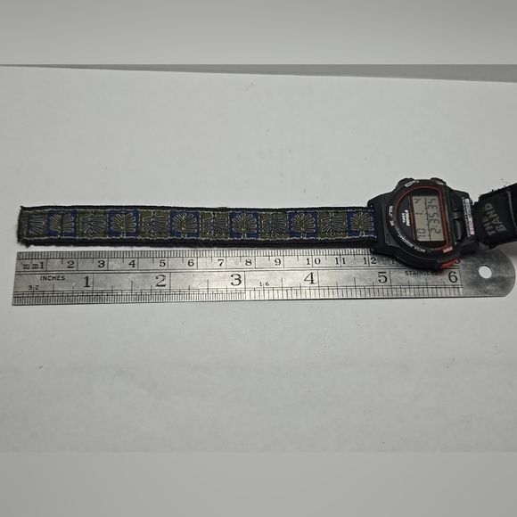 1994 Vintage Timex Ironman Triathlon 8 Lap 50M Chronograph Alarm New Battery - Picture 8 of 9